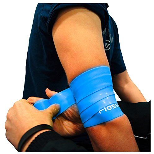 Flossband, einzeln, Standardbreite 5cm, in 4 verschiedene Stärken - Level 2 - blaubeere - mittel - 1,3 mm