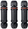 Zacfton Verbindungsmuffe Kabelverbinder Wasserdicht IP68 CUJ-01 Verbindungsbox für Ø1-13 mm Kabeldurchmesser 3er-Pack,Schwarz