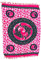 STONE art & more Bali Sarong, Pareo, mit Kokosnussschnalle, Bedruckt mit Delfinen, pink-schwarz, 100% Viskose, Premium Qualität