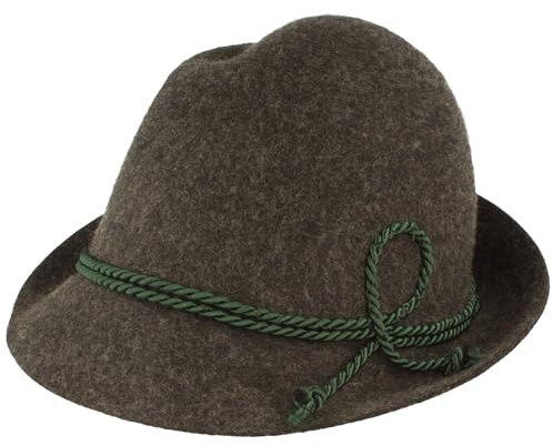 Breiter Allgäuer Trachtenhut Anthrazit 52