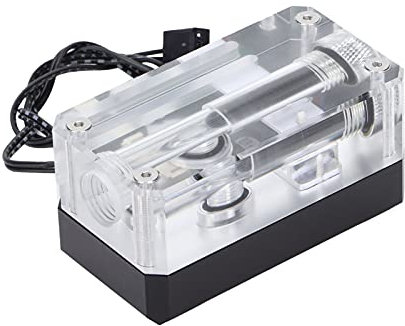 Yctze CPU-Temperaturanzeige, Wasserkühlungs-Durchflussmesseranzeige mit LED-Anzeige, Computer-Wasserkühlungsthermometer, für PC-Wasserkühlungssystem