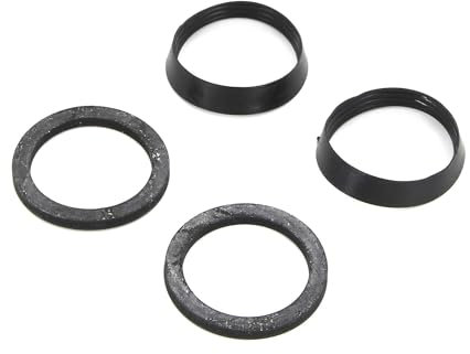 DEKAROX Le kit de joints se compose de 2 joints en caoutchouc + 2 joints en PVC pour siphon de lavabo de salle de bain 3,5 cm