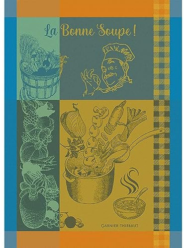 Garnier Thiebaut 46332 Geschirrtuch La Bonne Soupe Curcuma 56x77 cm Baumwolle