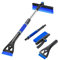 COEKI Eiskratzer & Schneebürste, 2 in 1 Schneebesen mit Eiskratzer, Windschutzscheibe Glas Eisentferner, Winter Besen Auto, Auto Eiskratzer, Abnehmbar Schnee Pinsel für LKW und SUV