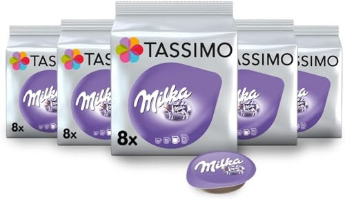 8 dosettes Milka Saveur Chocolat Chaud LOT DE 5 Paquets