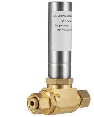 (1 Pack) Lidertik Water Hammer Arrestor 3/8 Compression Stainless Steel Chamber For Pipe LI-XSTSC-231-2-FM(1 PCS)