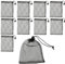 JMOOT Small Mesh Drawstring Bag, 10pcs Black Drawstring Mesh Bags Small Net Storage Bags with Cord Clips Lock for Traveling Gifts Home– 15 * 20 cm