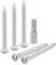 QUARKZMAN Tornillos de Chapa de Seguridad de Cabeza Botón Torx M6 x 50 mm 10 Piezas Acero Inoxidable 304 Autoperforantes Resistentes a Manipulaciones con Punta T30 (Plata)