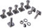 TIOMIOSEA Nutsteine T-Nut Adapter Nutensteine, 8 Stück Nutsteine Set 30 mm,M8 Nutensteine Dachträger T-Nut Adapter,Edelstahl T-Nut Nutsteine Set mit Muttern & Unterlegscheiben