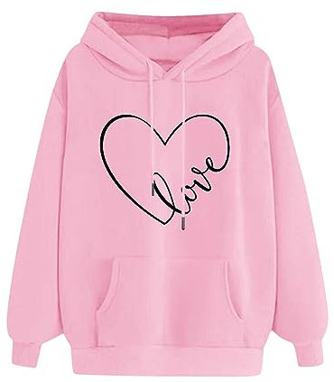 RLEHJN Women's Hoodies UK Sale Clearance Autumn/Winter Hooded Sweatshirt Long Sleeve Shirts Solid Color Hoodies with Drawstring Ladies Basic Casual Tops Comfortable Warm Pullover Loose Fit Outwear