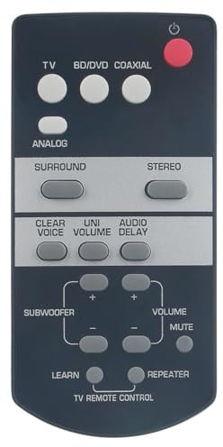 Universal Remote Control Compatible for Yamaha FSR68 ZJ78800 Speaker System Remote Controller
