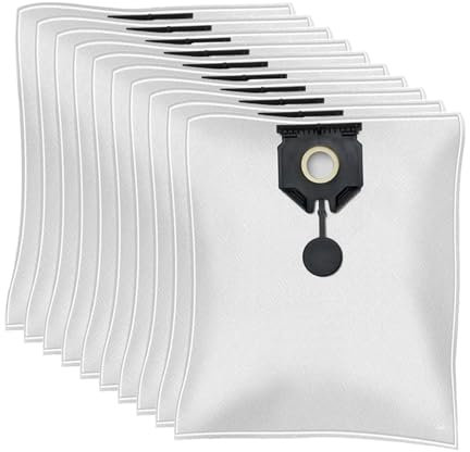 FVLIEQJP Lot de 10 Sacs D'aspirateur Compatibles avec Karcher (2.889-154.0) for Aspirateurs Kaercher (NT30/1) NT 30/1 AP-Tact, Te, L, M