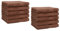 Betz 10er Premium Gästehandtücher-Set - Gesichtstücher-Set - Handtücher-Set - Händehandtücher - 30 x 50cm - nuss