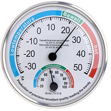 Qintaiourty - Termometro igrometro, analogico, igrometro, misuratore di temperatura e umidità