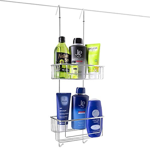 kowald Design Duschregal zum Hängen Chrome | XL | 69x23x12cm | Duschablage zum Hängen