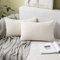 MIULEE 2er Set Kissenbezug Kordsamt Dekokissen Kissenbezüge Sofakissen Dekorativ Zierkissen Couchkissen Kissenhülle Kissen für Wohnzimmer Schlafzimmer 16x24 inch 40x60 cm Weiß