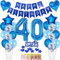 deko 40. geburtstag Mann deko blau ballon 40. geburtstag deko Mann Tortendeko 40 Geburtstag dekoration Mann geburtstagsdeko 40 jahre Mann Junge kuchen deko 40 geburtstags luftballon 40 deko Männer