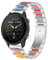 Gheper Uhrenarmband aus Harz Edelstahl Kompatibel mit Garmin Forerunner 255 (46mm)/255 Music (46mm)/955/Vivoactive 4/Venu 2/Gear S3 Armband 22mm Metall-Ersatzarmband für Damen und Herren