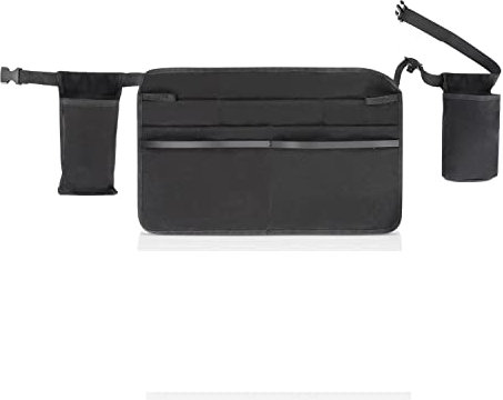 Quick Maid Wearable Cleaning Caddy Apron Organizer Bag for Cleaning Supplies with Waist Straps (Blue)