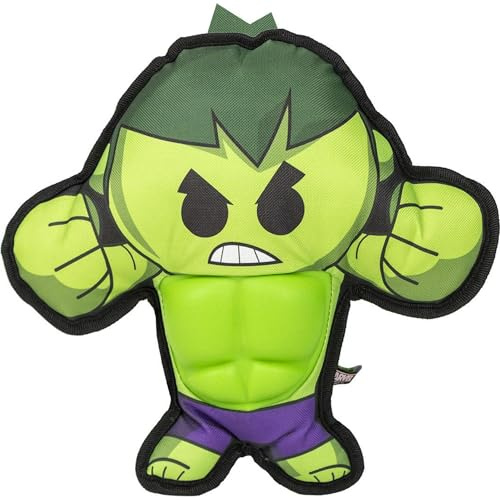 Avengers Hundespielzeug – Grün – Hulk – Größe 31 x 8 x 28 cm – Hulk-Spielzeug aus Polyester – Originalprodukt, entworfen in Spanien