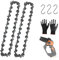 5 Inch Chainsaw Chain for WORX WG324,Semi Chisel 5 Inch Chain Saw Chain for Worx WG324.9,FASTCRAFT 2020X-L（2 Chain）