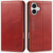 SHIELDON Hülle für iPhone 16 Plus, Lederhülle [Echtleder] [RFID Blocker] [Kartenfach] TPU Magnet Stoßfest Klapphülle Handyhülle Kompatibel mit iPhone 16 Plus 5G 6,7 2024- Retro Rot