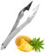 Erdbeer-Entkerner-Entferner – Ananas-Augenschäler | Erdbeer-Huller-Stielentferner | Ananas-Entkerner und -Schneidewerkzeug | Ananasschäler aus Edelstahl | Küchenhelfer, Pinzette,Schäler,Utensilienclip