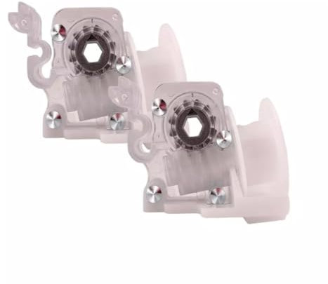 FiTspi 2Pcs Wood Venetian Blind Spares Parts Tilt Tilter Mechanism 48mm x 38mm Hex 6mm