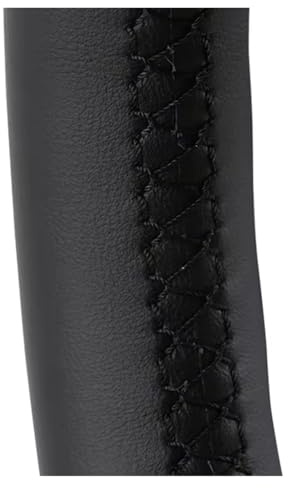 Lenkradabdeckung Für Nissan Für Qashqai Für X-Trail NV200 Für Rogue Lenkrad Geflecht Nicht-Slip Künstliche Leder Auto lenkrad Abdeckung Auto Lenkradbezug(Black Thread)