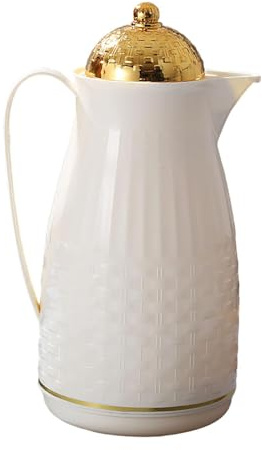 Emaille-Kaffeekanne, 1 l, Kaffeekessel, Herdplatte, Topf für kochendes Wasser, Küche, Restaurant, Feuer, Camping, geflochtenes Muster