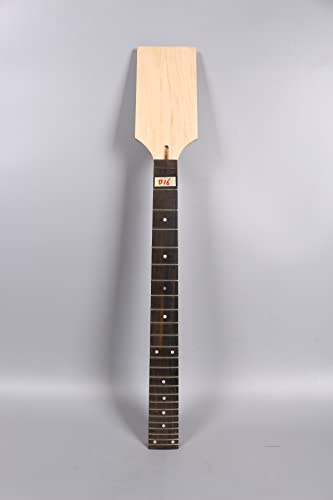 Manche de Guitare à 7 Cordes, 24 frettes, 25.5 Pouces, en Bois d'érable avec Manche de Guitare en Palissandre, tête de pagaie à col Large, Incrustation de Points de Guitare à Faire soi-même
