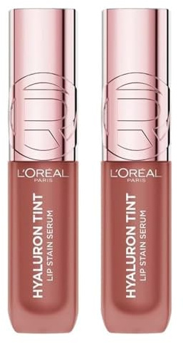 L'Oreal Paris DOUBLE Hyaluron Tint Lip Stain Serum - 485 Nude Espresso 5ml