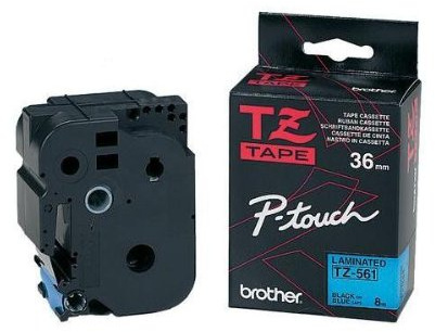 Brother Tze-661 Tz Band für Etikettendrucker, Bänder für Etikettendrucker, Gelb, 8 m, 3,6 cm