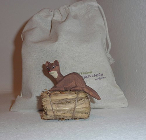 Lotte Sievers-Hahn Marder mit Baumwollbeutel Krippenfigur