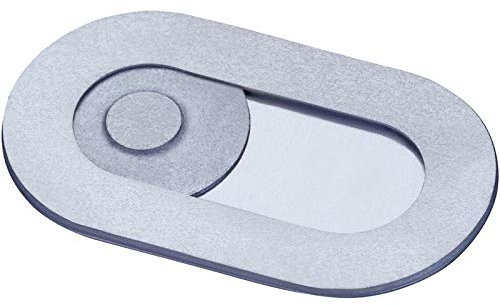 Spy-Fy Spyslide Webcam Abdeckung | Hochwertiges Edelstahl, 100% Kratzfest | Kein Plastik | für Laptop, MacBook, Tablet | Super Dünn (0,59 mm) | 1er-Pack | Silber
