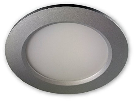 LED Einbaustrahler Badezimmer | Badstrahler Silber 10W 230V IP44 | Badlampe per Schalter 3 Lichtfarben einstellbar - warm, kalt, neutralweiss | auch für überdachte Außenbeleuchtung geeignet