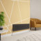 Warmehaus Radiateur traditionnel à double colonne en fonte Anthracite 300 x 1460 mm