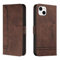 Trugox Handyhülle für Apple iPhone 13 / iPhone 14 Hülle Klappbar Klapphülle mit Kartenfach Handytasche Handy Schutzhülle Tasche Leder Wallet Flip Case Slim Book Cover - Braun
