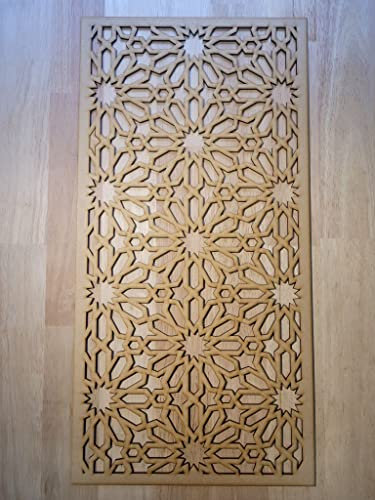 Georgian trellis Panel Screen Radiator Cabinet wall Decorative Screening grille Perforated MDF panel (600x300mm) 0042 (3mm thick)