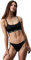 Calvin Klein Damen Bikini Oberteil Bralette-Rp ohne Bügel, Schwarz (Pvh Black), M