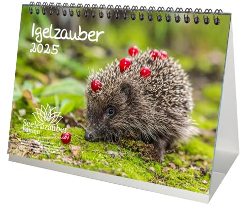 Igelzauber DIN A5 Tischkalender für 2025 Igel - Seelenzauber