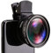 Bordhap Fish Eye Phone Lens, 0.45X Phone with HD Camera Lens Macro Clip Lens Wide Angle Lens Lens for Mobile Phone Camera