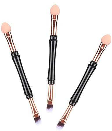 WOONEKY 3-teiliges Lidschattenpinsel-set – Make-up-tools Für Kosmetik – Glatter Griff Und Feiner Pinsel Für Damen