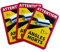 3 Stück Pack Magnetische Warnschilder Achtung Toter Winkel Morts Aufkleber,Set Wohnmobil Aufkleber Toter Winkel,17 x 25 cm, für Bus und Wohnwagen Warntafel Hinweiszeichen