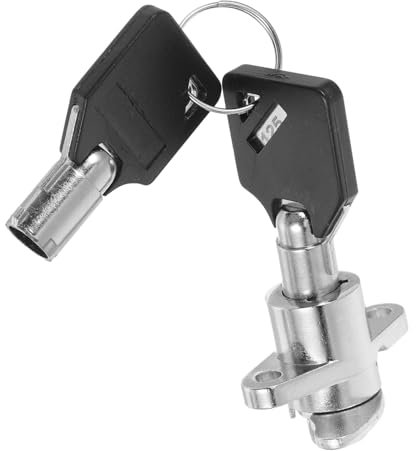 Ciieeo 1 ensemble Serrure de Bagages pour avec Clés Métalliques Ensemble de Verrou de Sacoche Compatible avec Harley Davidson Accessoire de Sécurité pour avec Installation Facile et