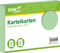 RNKVERLAG 115055 - Karteikarten liniert 7 mm, grün, DIN A5, 1 Packung à 100 Karten