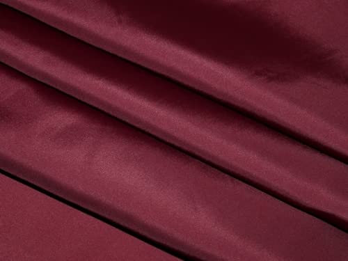Premium Anti statische Taft Kleid Futter Stoff Maroon – Meterware