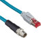 Delock Netzwerkkabel M12 8 Pin X-kodiert zu RJ45 Stecker PVC 1 m