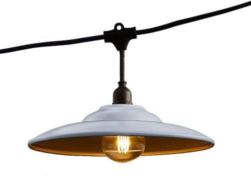 Hutgirlande Stahl 6M 10xE27 BOWL GALVA LIGHT