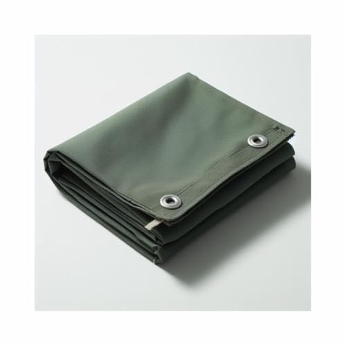 Bâche en coton robuste écologique pour bateau, abri de bois, toiture (vert, 1,8 x 2,4 m)